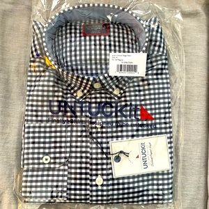 Never opened Navy/White Untuckit Dress Shirt - Mens XL Tall/Regular Fit